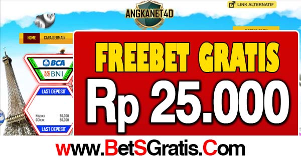 Angkanet4D Freebet Gratis Rp 25.000 Tanpa Deposit