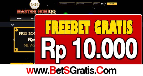 MasterHokiQQ Freebet Gratis Rp 10.000 Tanpa Ribet