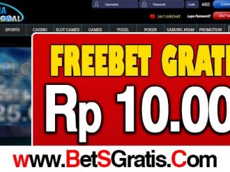 SaranaGoal Freebet Gratis Rp 10.000 Tanpa Deposit