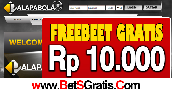 PalapaBola Freebet Gratis Rp 10.000 Tanpa Deposit