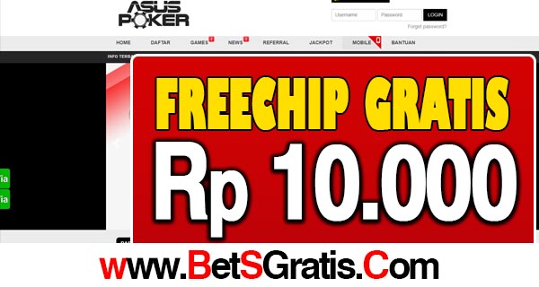 AsusPoker Freechip Gratis Rp 10.000 Tanpa Deposit