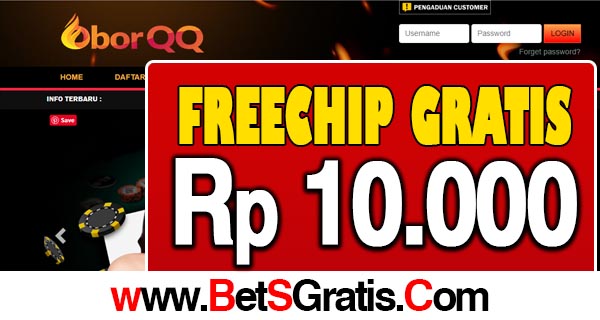 OborQQ Freechip Gratis Rp 10.000 Tanpa Deposit