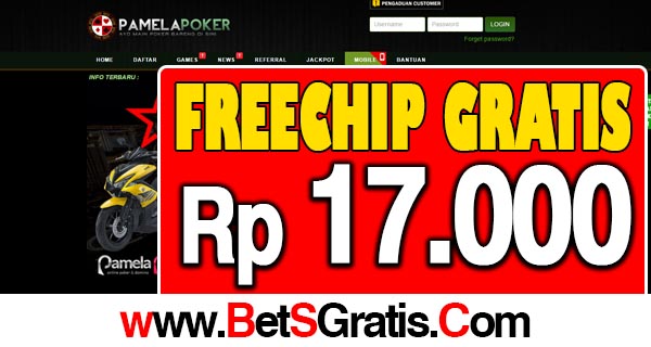 PamelaPoker Freechip Gratis Rp 17.000 Tanpa Deposit