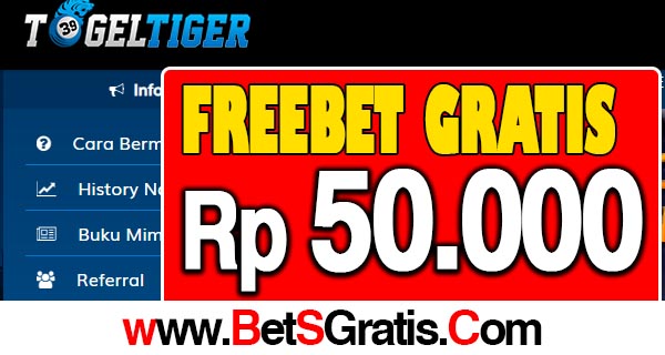 TOGELTIGER promo freebet gratis 15.000 tana depsoti