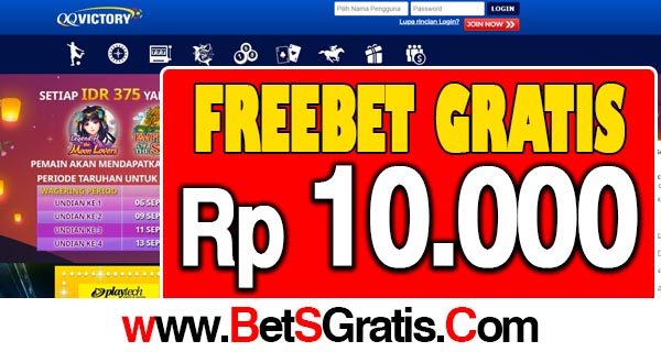 QQVictory99 Freebet Gratis Rp 10.000 Tanpa Deposit 1