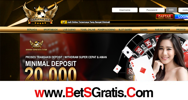 Sarana303 - Bonus Deposit 100%