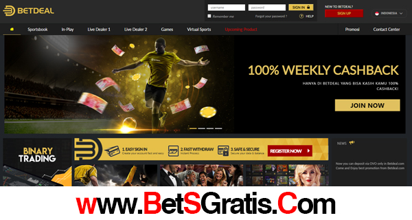 BetDeal Bonus New Member Live Casino 100%