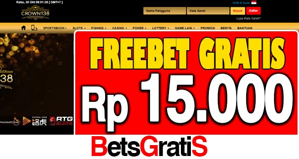 Crown138 Freebet Gratis Rp 15.000 Tanpa Deposit