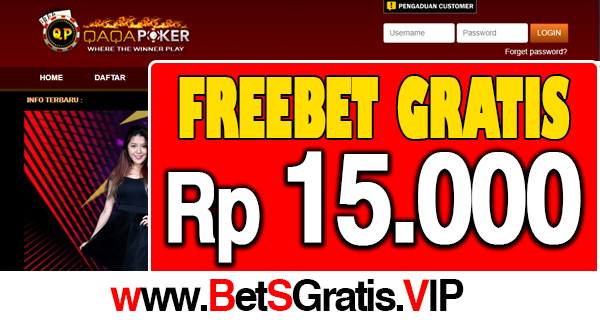 QaqaPoker Freechip Gratis Rp 15.000 Tanpa Deposit