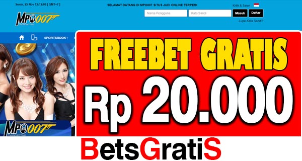 Mpo007 Freebet Gratis Rp 20.000 Tanpa Deposit