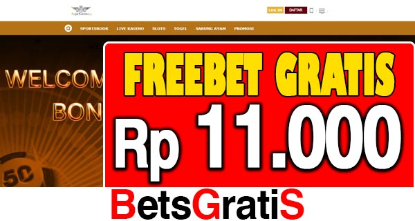 RajaKasino33 Freebet Gratis Rp 11.000 Tanpa Deposit