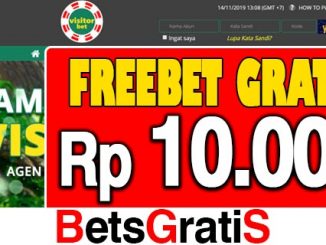 VisitorBet Freebet Gratis Rp 10.000 Tanpa Deposit