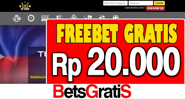 QQ8788 Freebet Gratis Rp 20.000 Tanpa Deposit