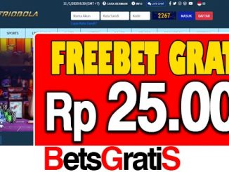 TrioBola Freebet Gratis Rp 25.000 Tanpa Deposit