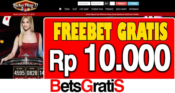 LuckyPlay77 Freebet Gratis Terbaru Rp 10.000 Tanpa Deposit