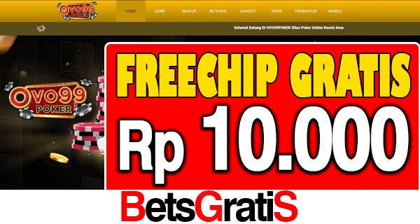 OVO99Poker Freechip Gratis Rp 10.000 Tanpa Deposit