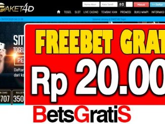 Paket4D Freebet Gratis Rp 20.000 Tanpa Deposit