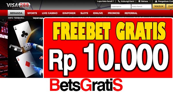 Visa288 Freebet Gratis Slot Rp 10.000 Tanpa Deposit