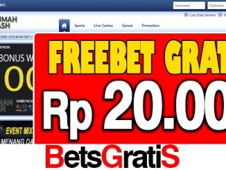 RumahCash Freebet Gratis Rp 20.000 Tanpa Deposit