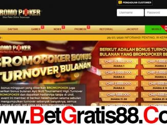 Bromopoker Bonus Turnover Bulanan