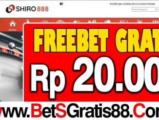 Shiro888 Freebet Gratis Rp 20.000 Tanpa Deposit