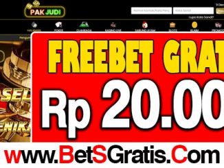 PakJudi Freebet Gratis Rp 20.000 Tanpa Deposit