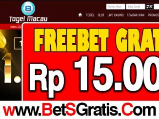 TogelMacau Freebet Gratis Rp 15.000 Tanpa Dpeosit