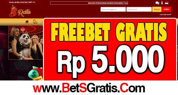 88Ratu Freebet Gratis Rp 5.000 Tanpa Deposit