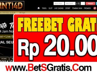 Inti4D Freebet Gratis Rp 20.000 Tanpa Deposit