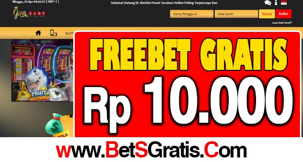 Jimslot Freebet Gratis Rp 10.000 Tanpa Deposit