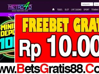 Metro4D Freebet Gratis Rp 10.000 Tanpa Deposit