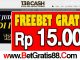 138Cash Freebet Gratis Rp 15.000 Tanpa Deposit