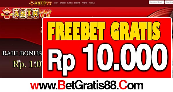 Asik77 Freebet Gratis Rp 10.000 Tanpa Deposit