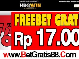 HBOWin Freebet Gratis Rp 17.000 Tanpa Deposit