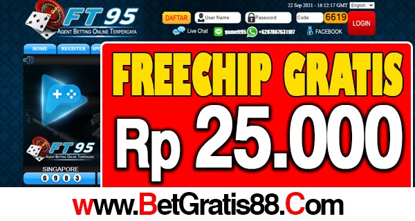 FT95 Freechip Rp 25.000 Tanpa Deposit