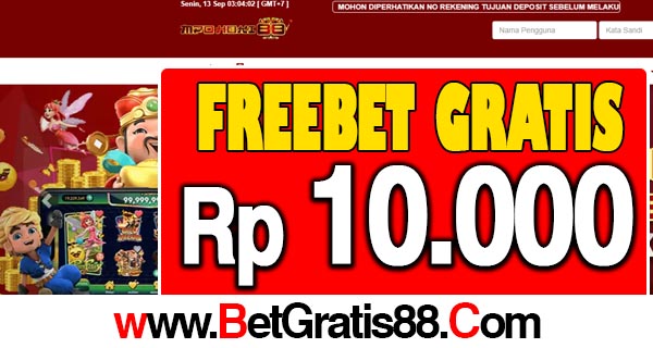 MpoHoki88 Freebet Gratis Rp 10.000 Tanpa Deposit