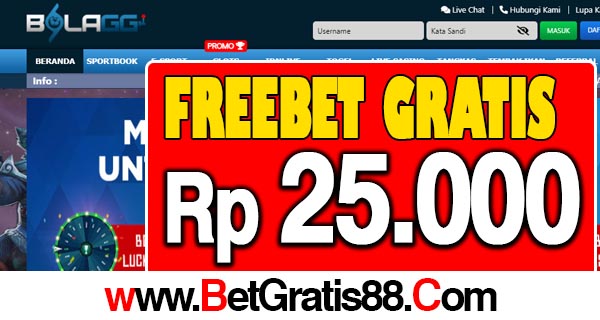 BolaGG Freebet Gratis Rp 25.000 Tanpa Deposit