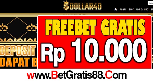 Dollar4D Freebet Gratis Rp 10.000 Tanpa Deposit