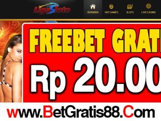 LigaSloto Freebet Gratis Rp 20.000 Tanpa Deposit