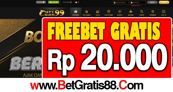 CariCuan99 Freebet Gratis Rp 20.000 Tanpa Deposit