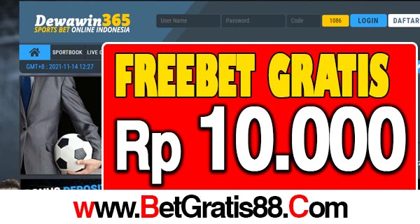 DewaWin365 Freebet Gratis Rp 10.000 Tanpa Deposit