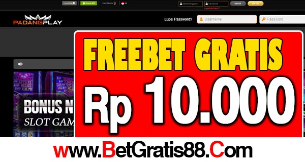 Padangplay Freebet Gratis Rp 10.000 Tanpa Deposit