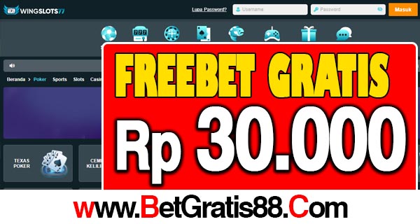 WingSlots77 Freebet Gratis Rp 30.000 Tanpa Deposit