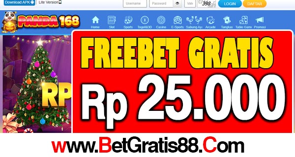 Panda168 Freebet Gratis Rp 25.000 Tanpa Deposit