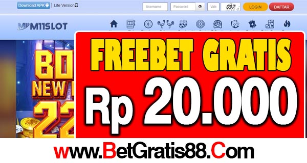 M11Slot Freebet Gratis Rp 20.000 Tanpa Deposit