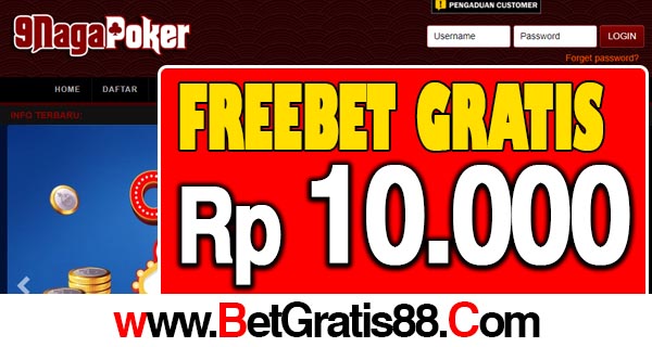 9NagaPoker Freebet Gratis Rp 10.000 Tanpa Deposit