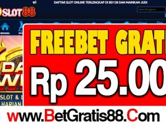 BDSlot88 Freebet Gratis Rp 25.000 Tanpa Deposit