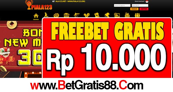 PIALA123 Freebet Gratis Rp 10.000 Tanpa Deposit