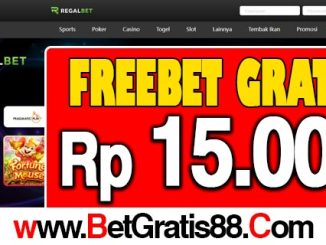 RegalBet Freebet Gratis Rp 15.000 Tanpa Deposit