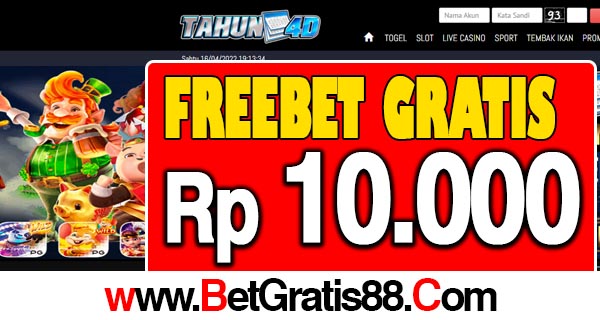 Tahun4D Freebet Gratis Rp 10.000 Tanpa Deposit